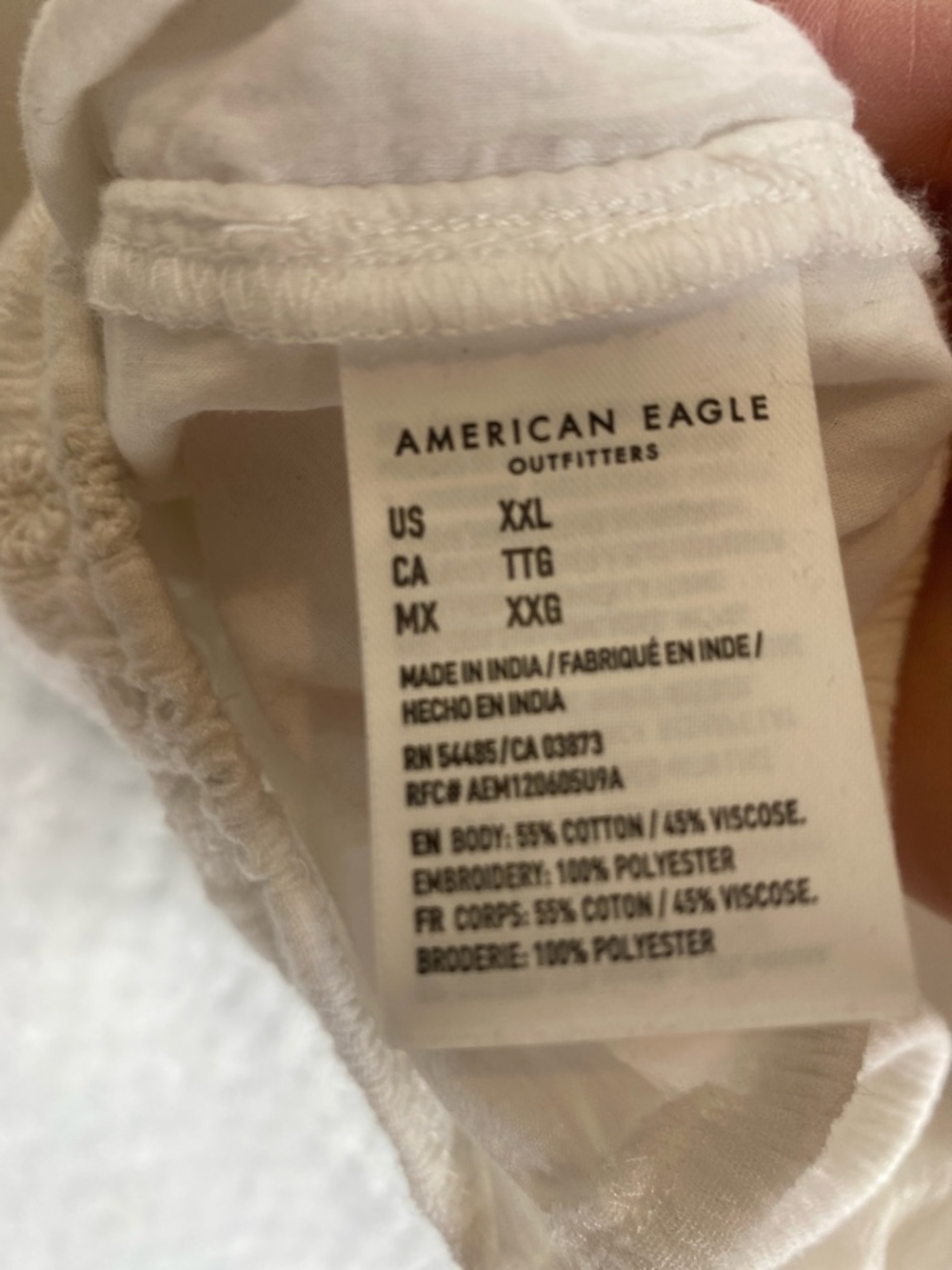 American Eagle White Crop Tank - Picture 4 of 4